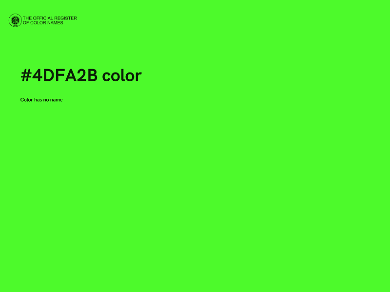 #4DFA2B color image