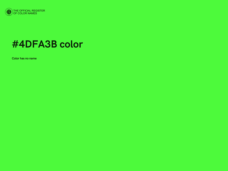 #4DFA3B color image