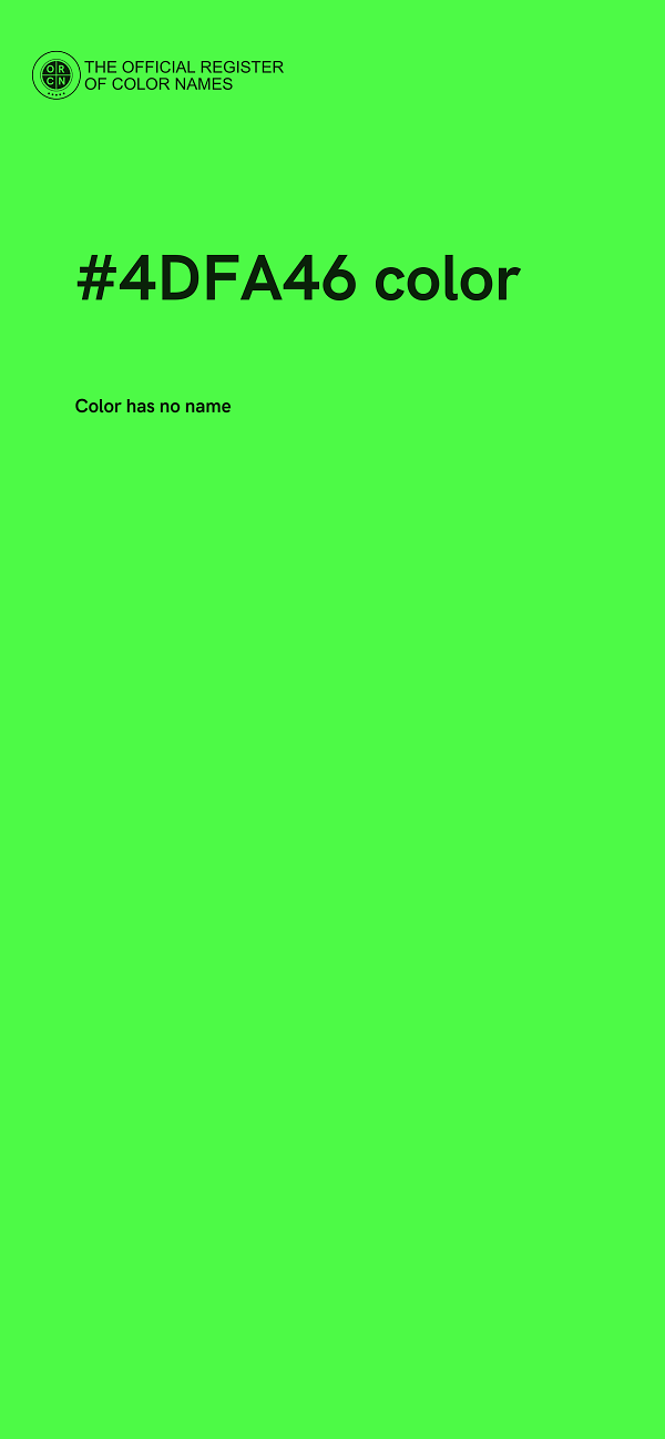 #4DFA46 color image