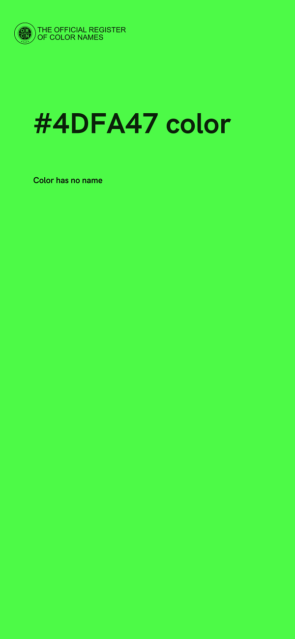 #4DFA47 color image