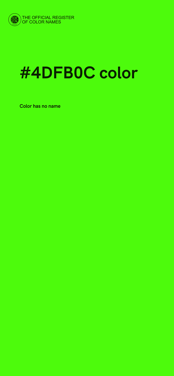 #4DFB0C color image