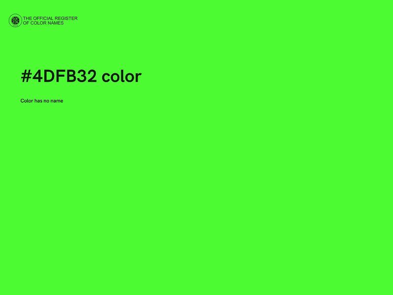 #4DFB32 color image