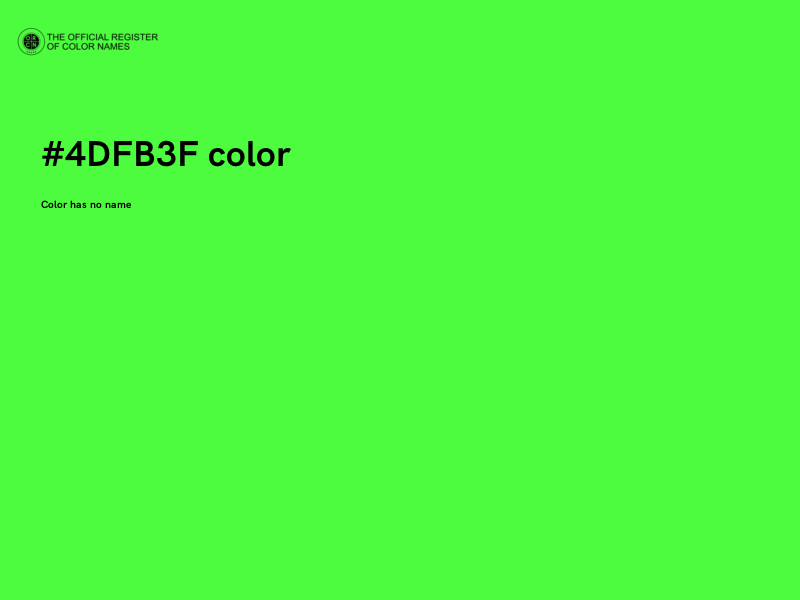 #4DFB3F color image