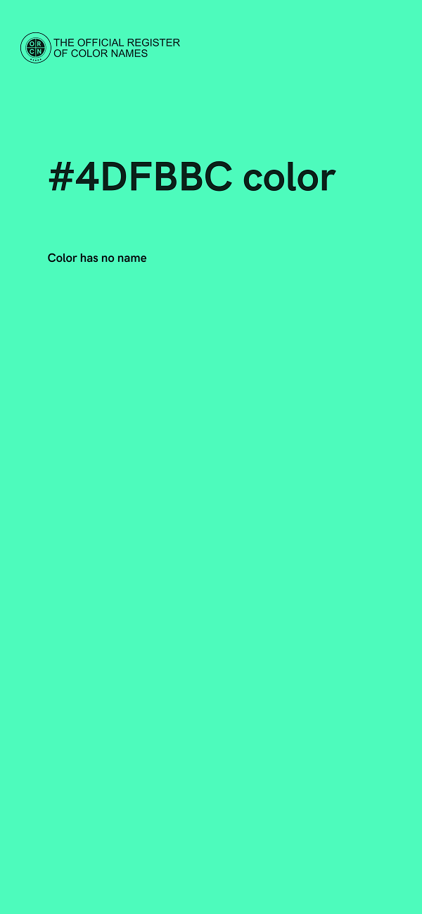 #4DFBBC color image