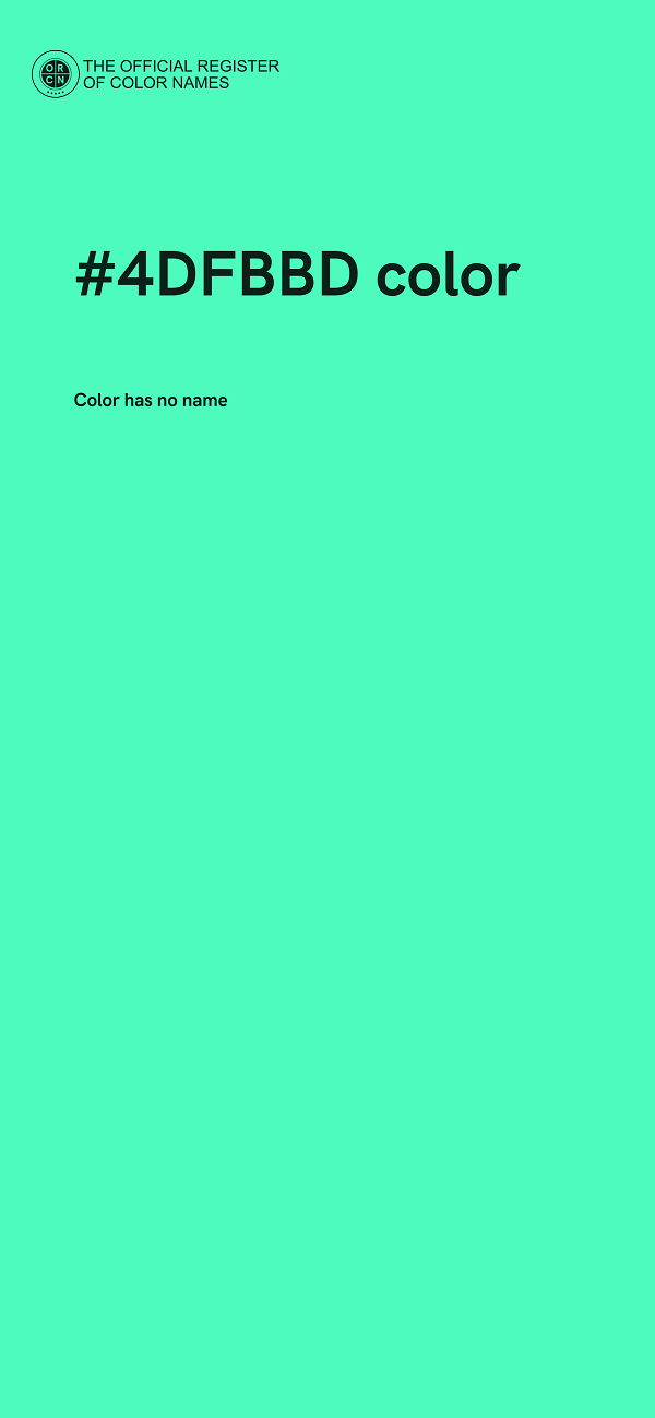 #4DFBBD color image