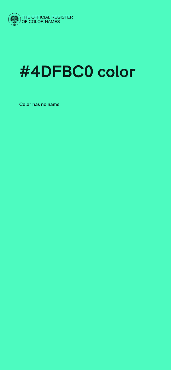 #4DFBC0 color image