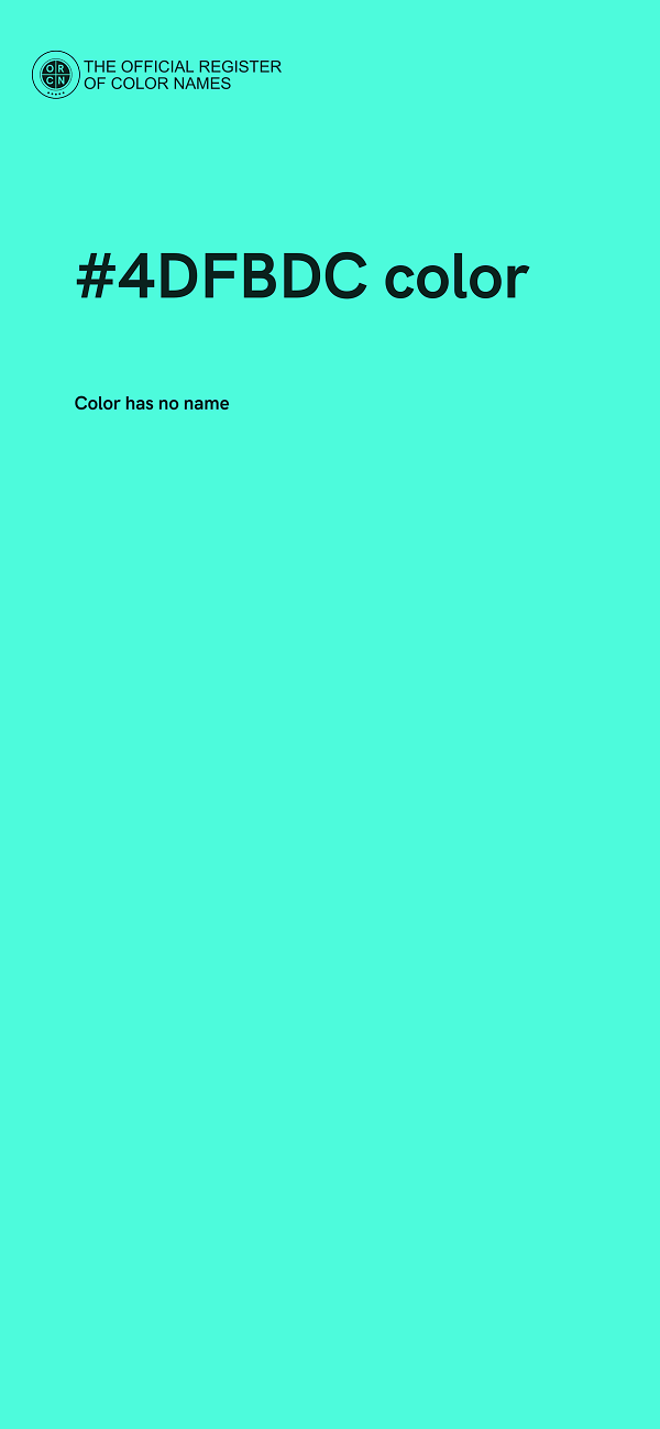#4DFBDC color image