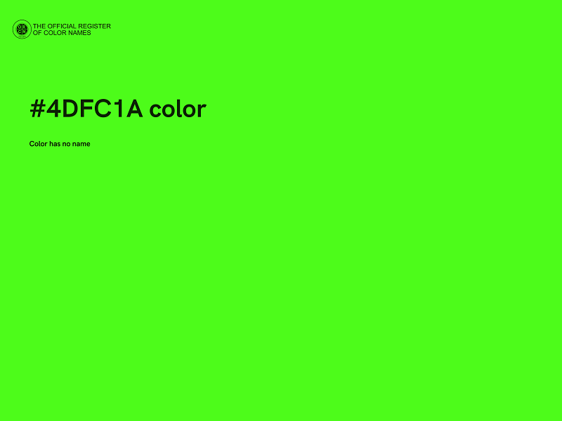 #4DFC1A color image