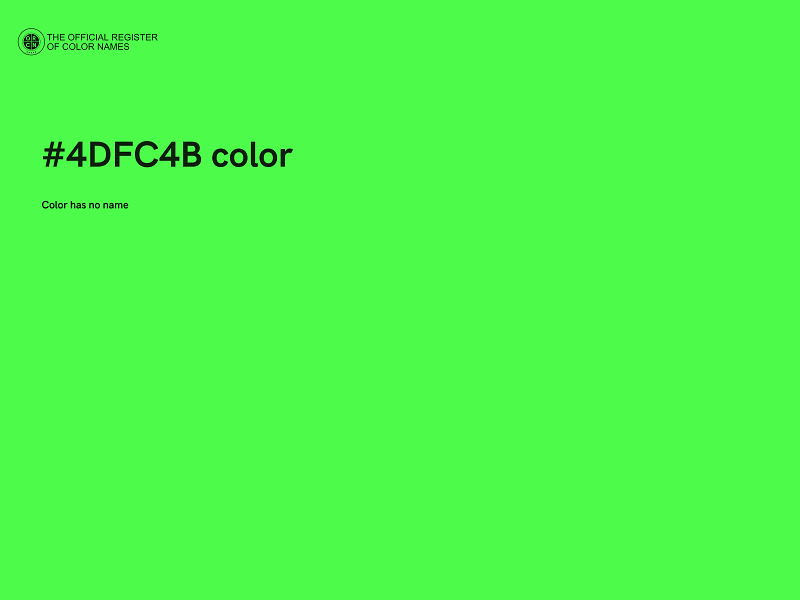 #4DFC4B color image
