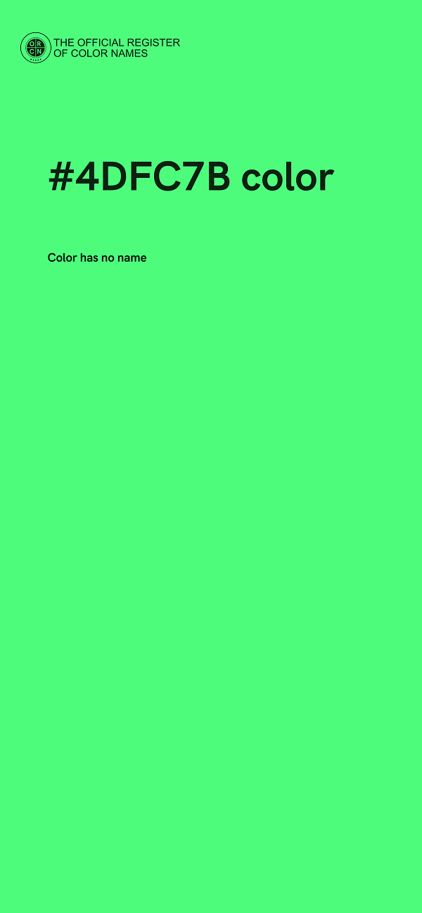 #4DFC7B color image