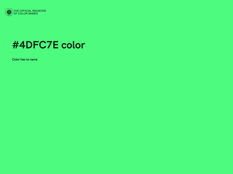 #4DFC7E color image