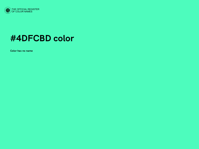 #4DFCBD color image
