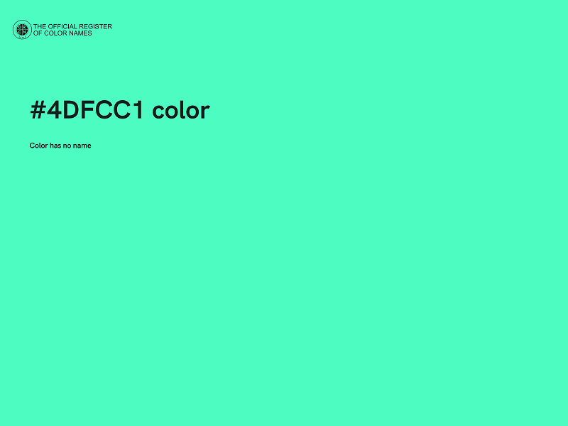 #4DFCC1 color image