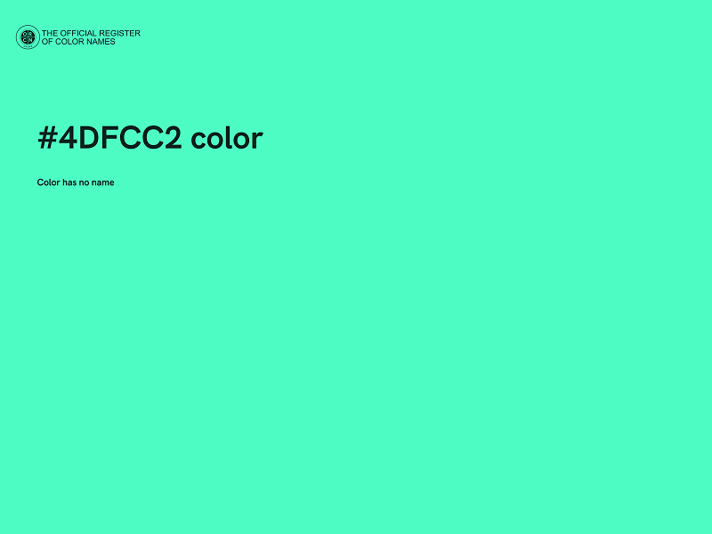 #4DFCC2 color image