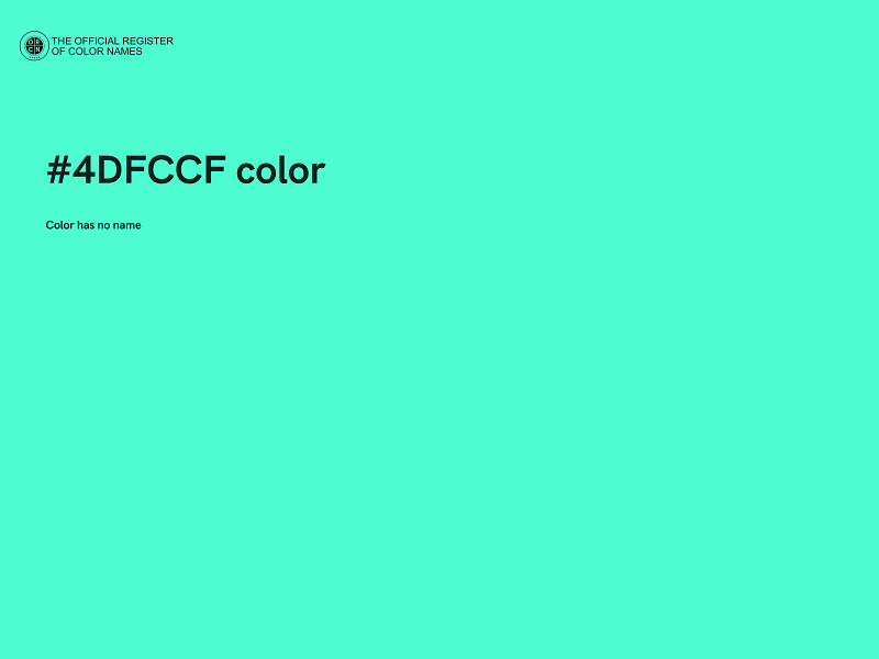 #4DFCCF color image