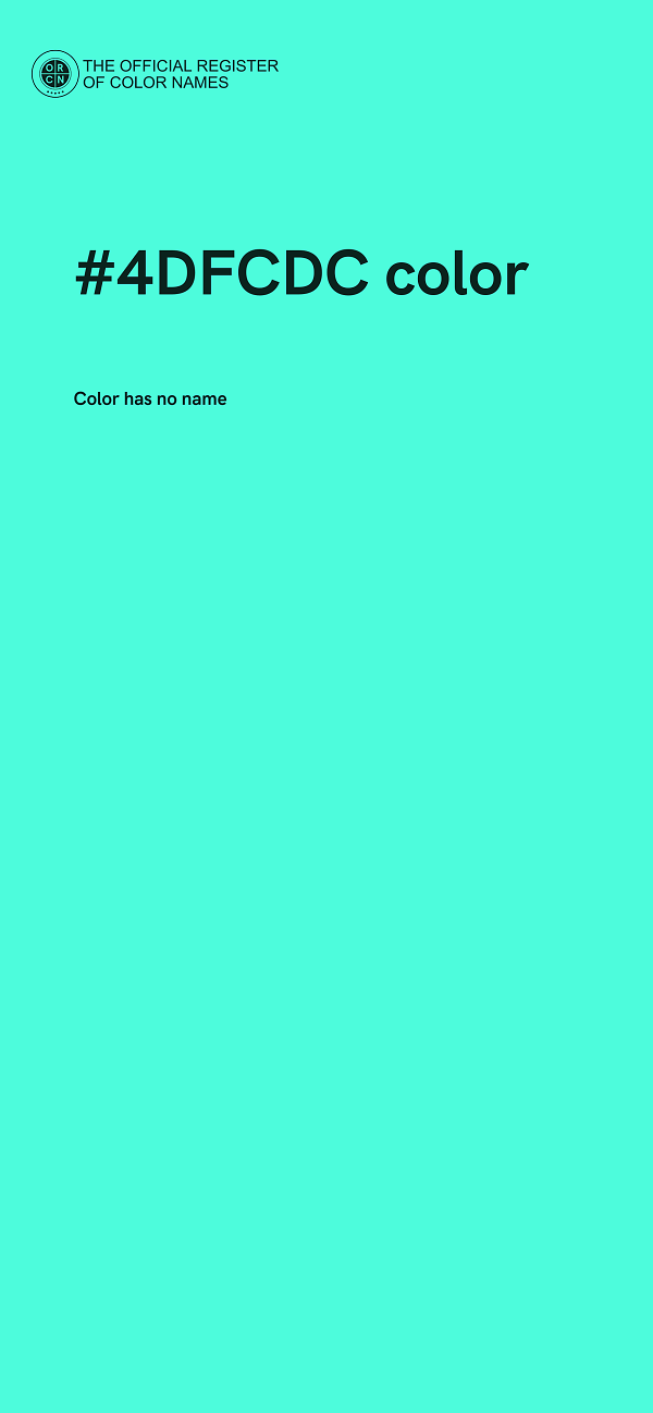 #4DFCDC color image
