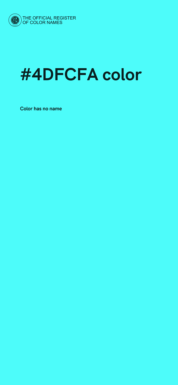 #4DFCFA color image