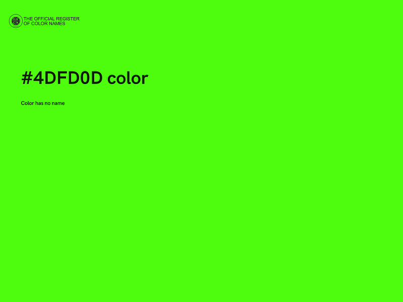 #4DFD0D color image