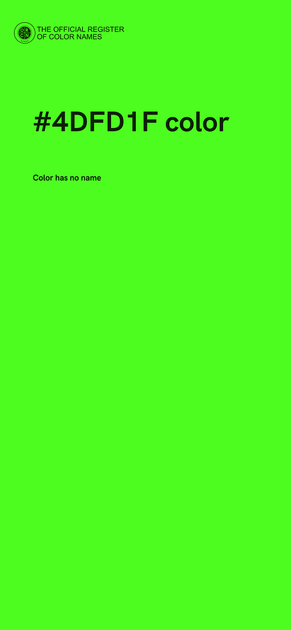 #4DFD1F color image