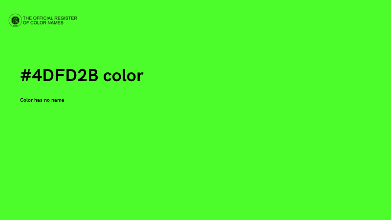#4DFD2B color image