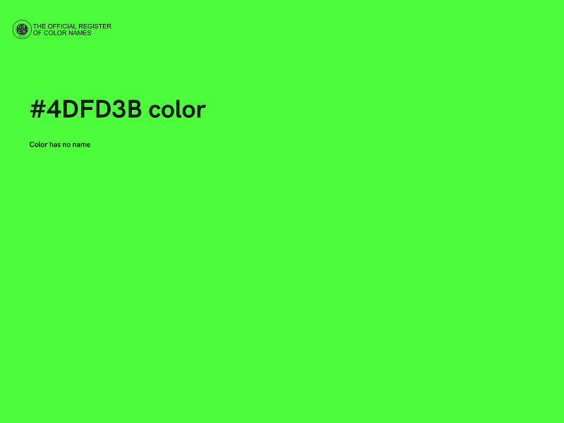 #4DFD3B color image