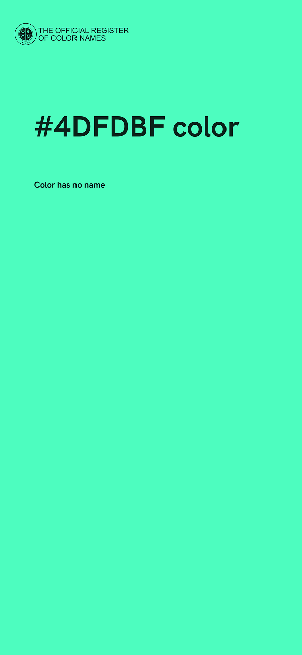 #4DFDBF color image