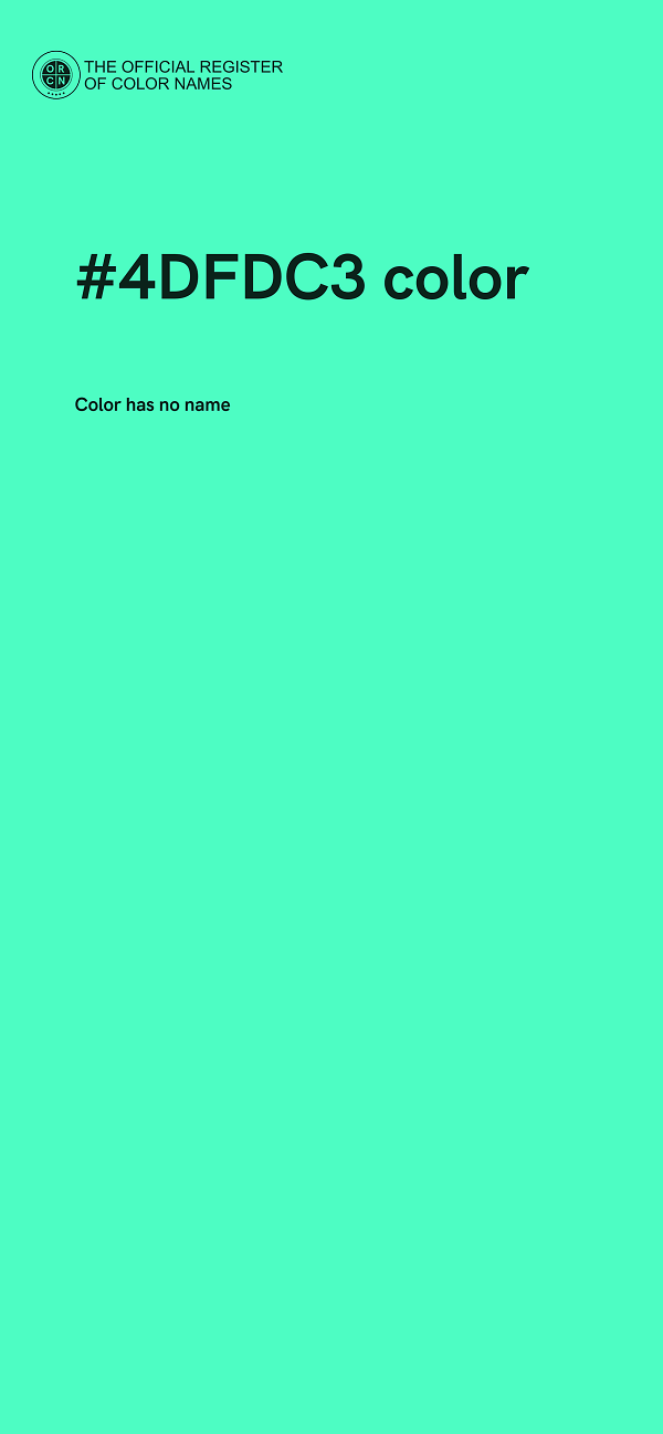 #4DFDC3 color image