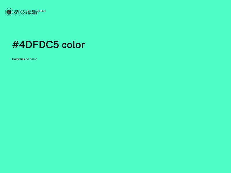 #4DFDC5 color image