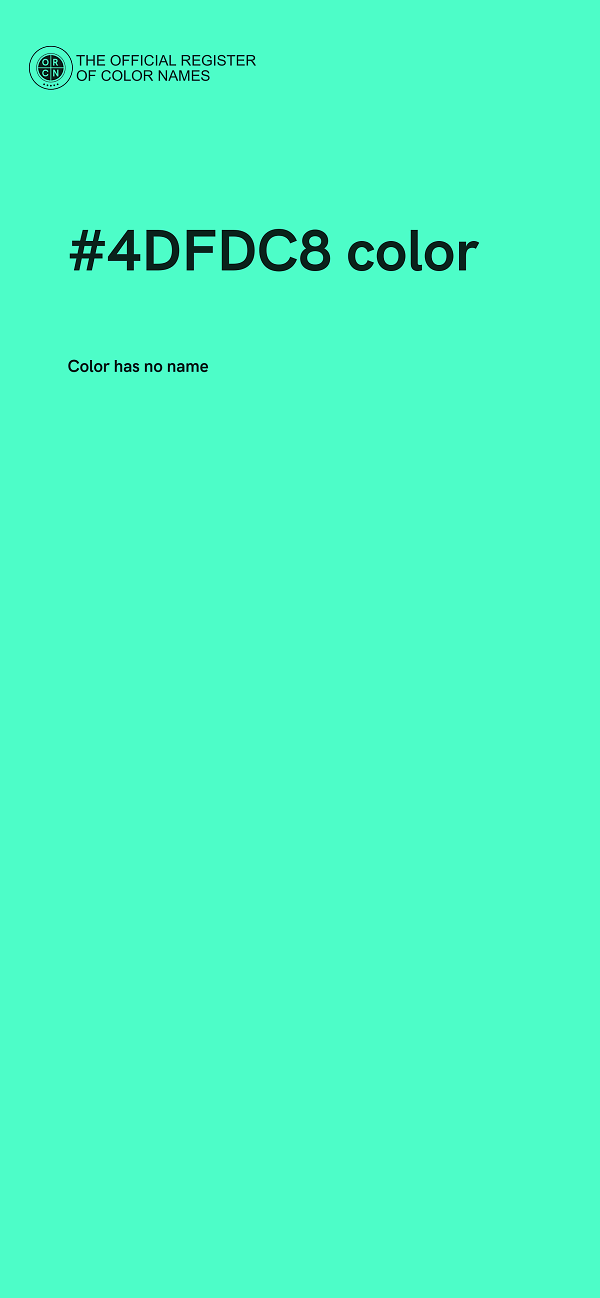 #4DFDC8 color image