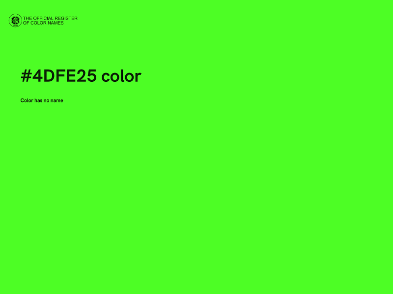 #4DFE25 color image