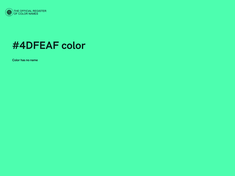 #4DFEAF color image