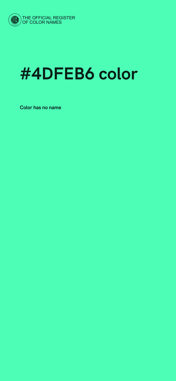 #4DFEB6 color image
