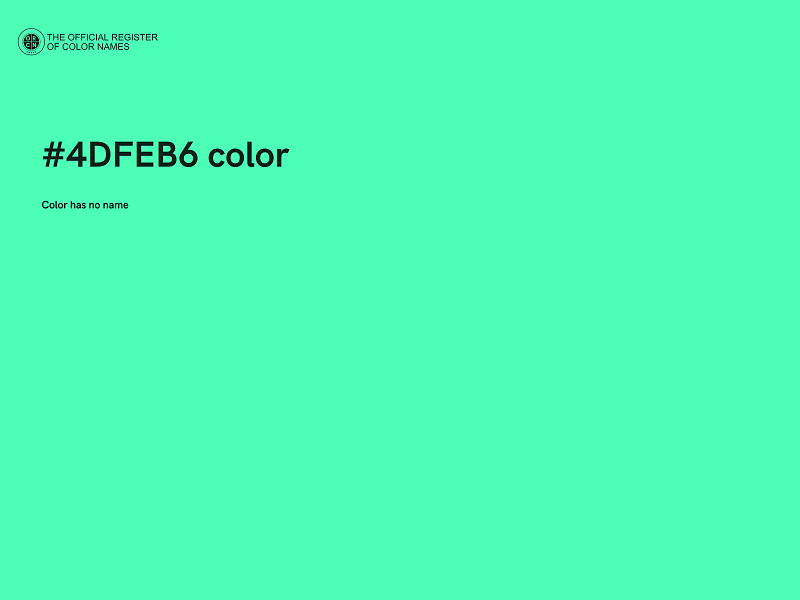 #4DFEB6 color image