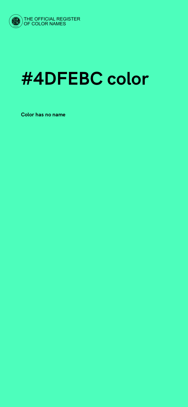 #4DFEBC color image