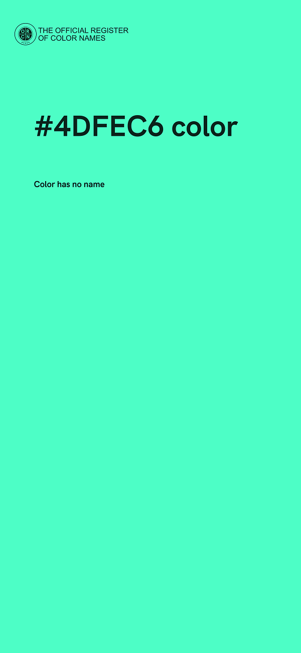 #4DFEC6 color image