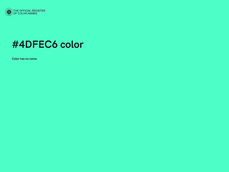 #4DFEC6 color image