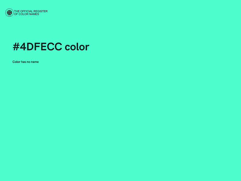 #4DFECC color image