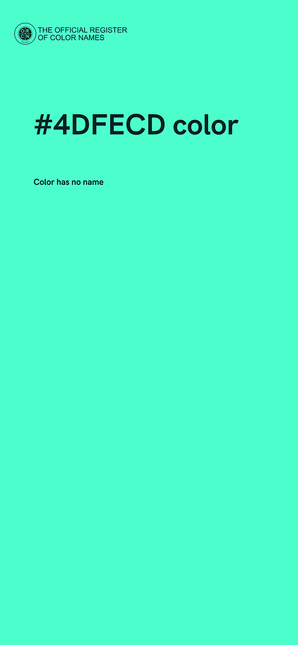 #4DFECD color image