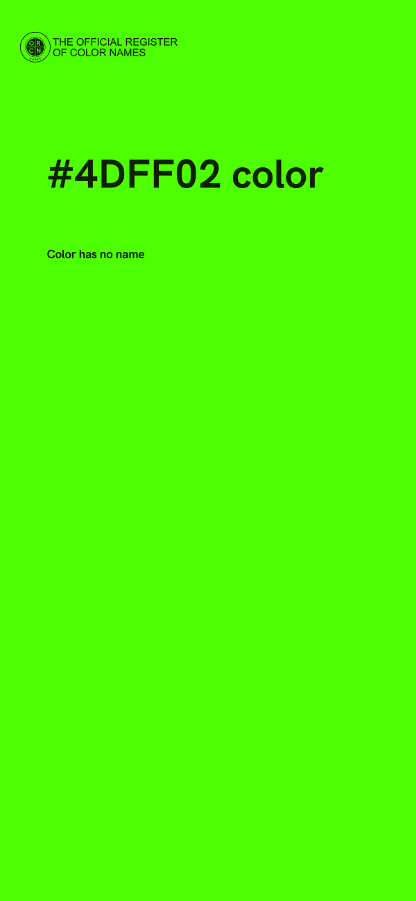 #4DFF02 color image