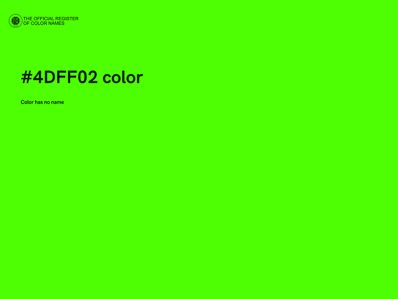 #4DFF02 color image