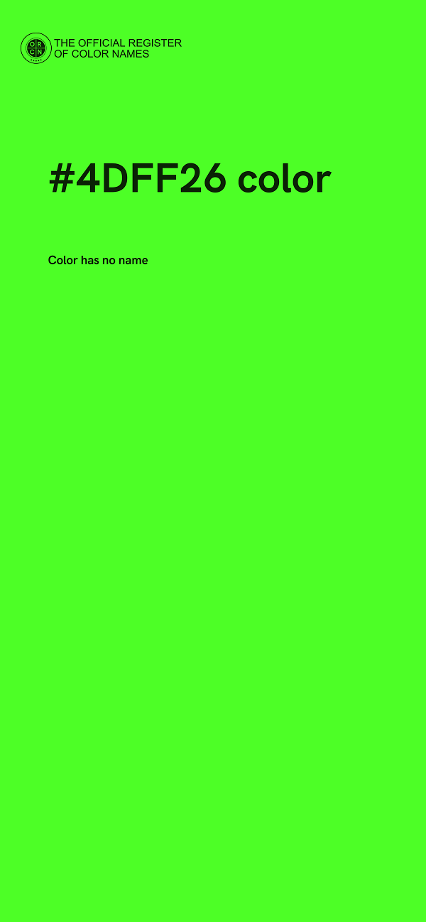 #4DFF26 color image
