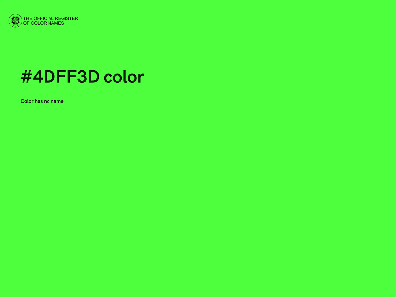 #4DFF3D color image
