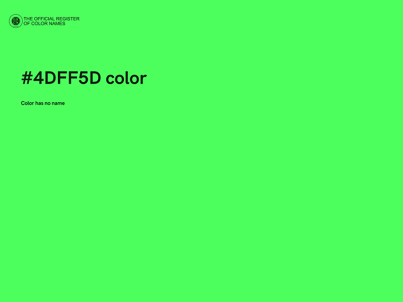 #4DFF5D color image