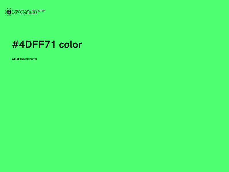 #4DFF71 color image