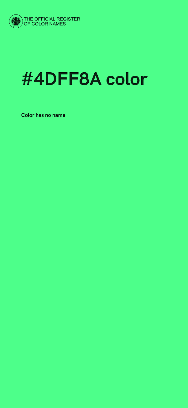 #4DFF8A color image