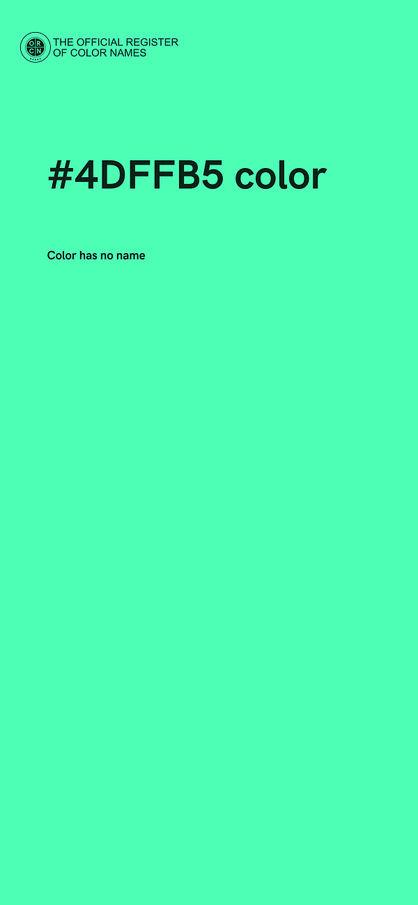 #4DFFB5 color image