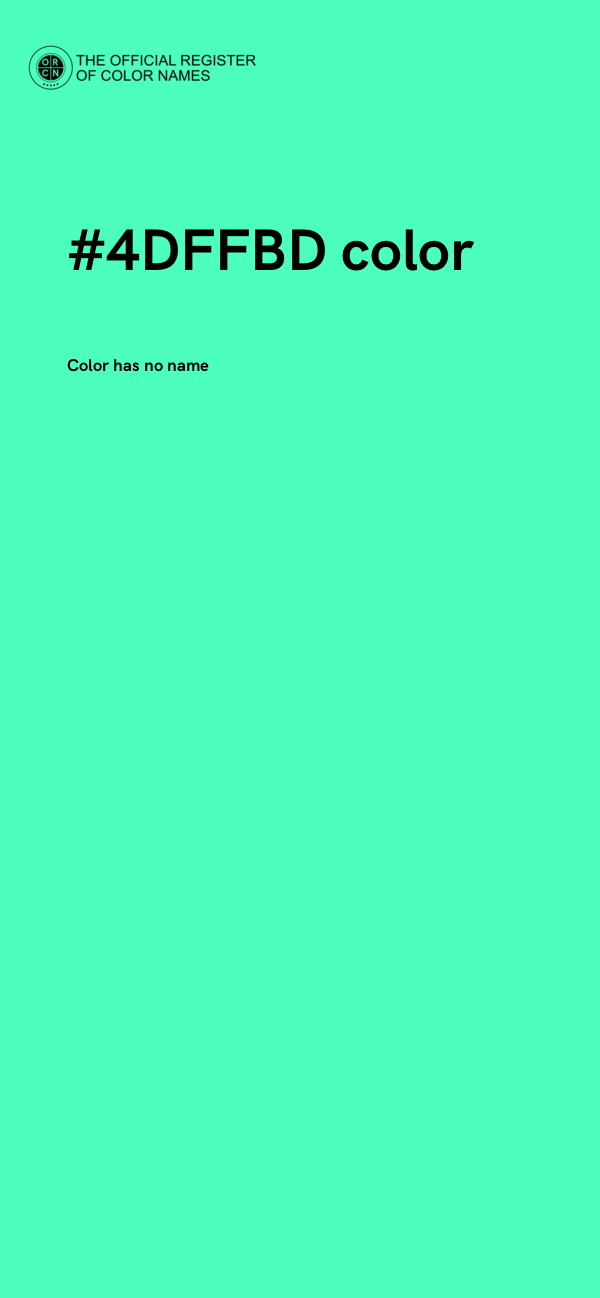#4DFFBD color image