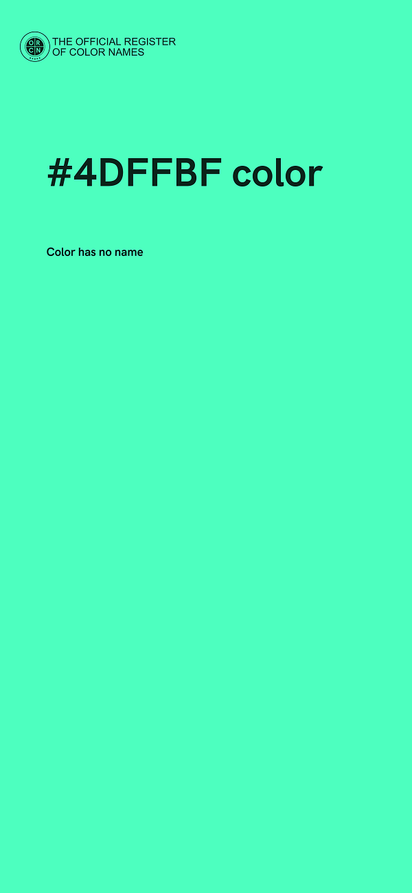 #4DFFBF color image