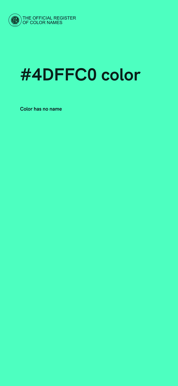 #4DFFC0 color image
