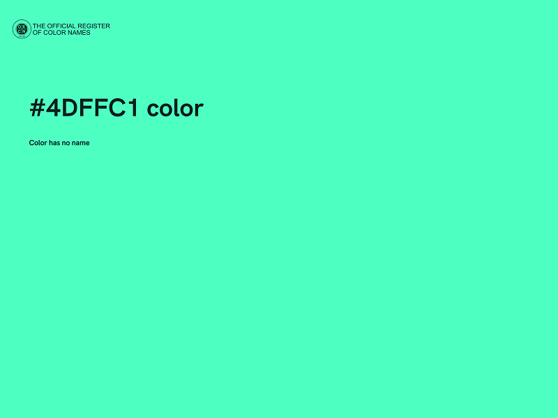 #4DFFC1 color image